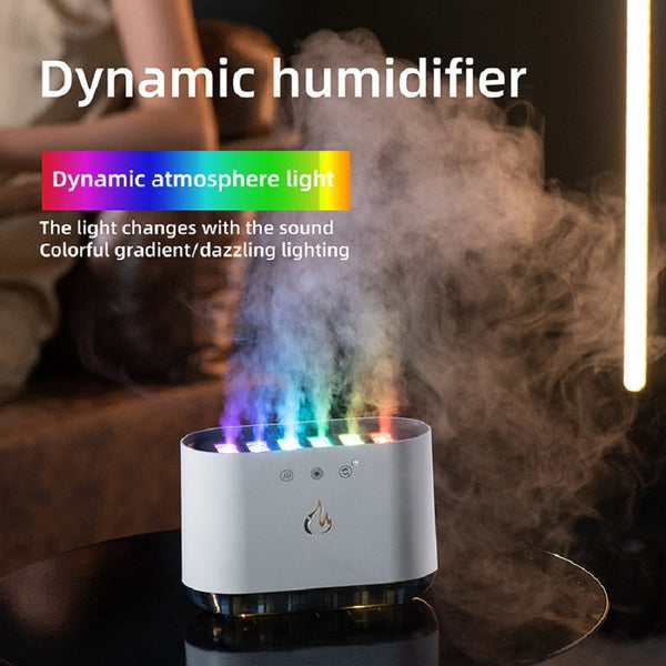 1 Pc New Dynamic Pickup Humidifier Large-capacity Household Humidifier Large Fog Volume Colorful Atmosphere Lamp Aromatherapy Machine